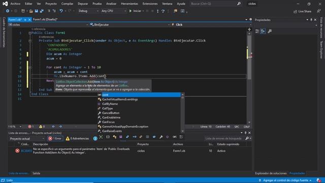 VÍDEO #7 - CICLO FOR EN VISUAL BASIC (WINDOWS FORMS) смотреть онлайн