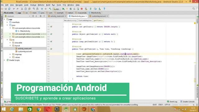 ✅ Tutorial Android - Crear ListView Personalizado ❤ смотреть онлайн