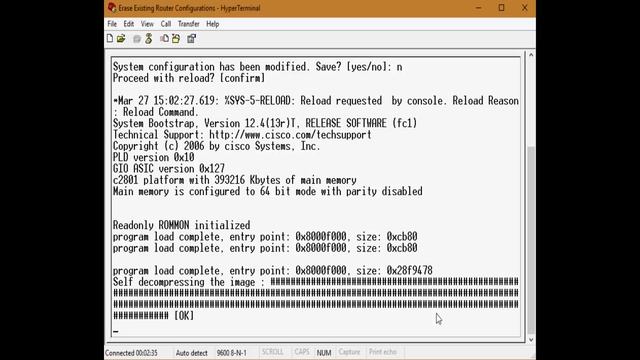 Video2 - Erasing Startup Configuration смотреть онлайн