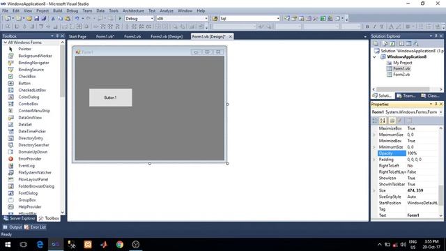VB.Net Form Properties, Methods and Events смотреть онлайн
