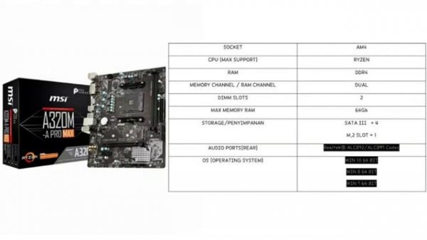 motherboard amd ryzen 3 3200g