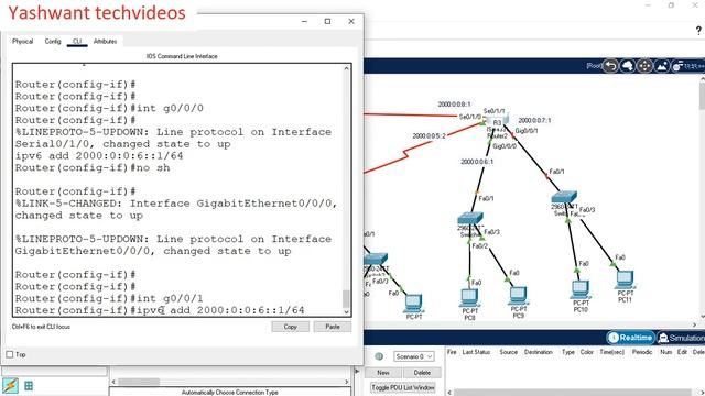 IPV6 Static Routing on Cisco routers /IPv6 addressing Step by step configuration by Yashwant Sir смотреть онлайн