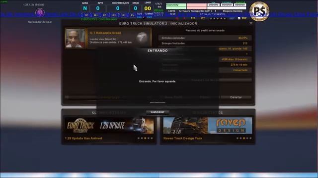 Tutorial Como Usar ETSFS Registro Viagens,E Cadastrar No Site Entre Outros. (Euro Truck Simulator 2 смотреть онлайн