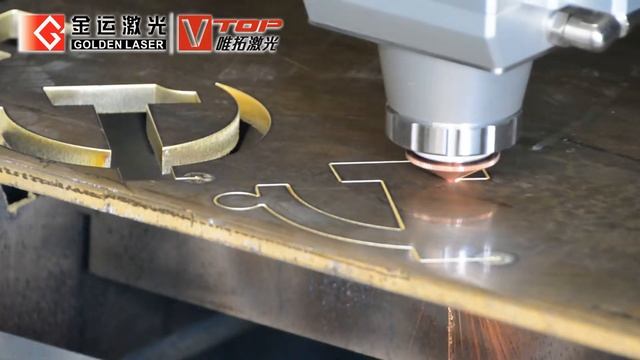 6000w Raycus fiber laser cutting machine cut 10mm brass-Golden Laser смотреть онлайн