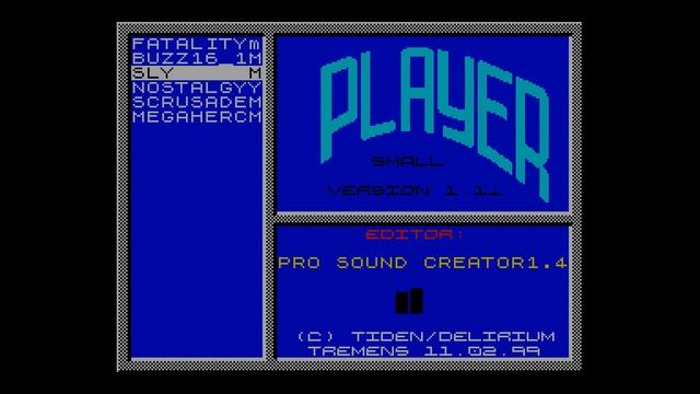 Small Player v1.1i - Tiden/Delirium Tremens [#zx spectrum AY Music Demo] смотреть онлайн