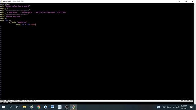 BCA | UNIX LAB | SHELL PROGRAM 4 | | Asst. Prof. ROHINI MUGURU смотреть онлайн