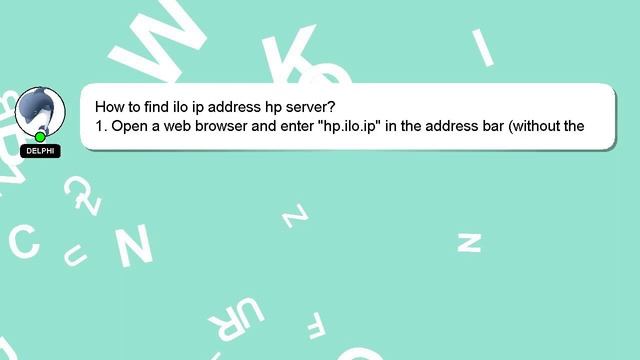 How to find ilo ip address hp server? смотреть онлайн