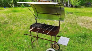 Железный мангал своими руками, бюджетный мангал