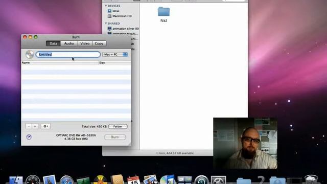 Using Burn on a Mac for DVDs
