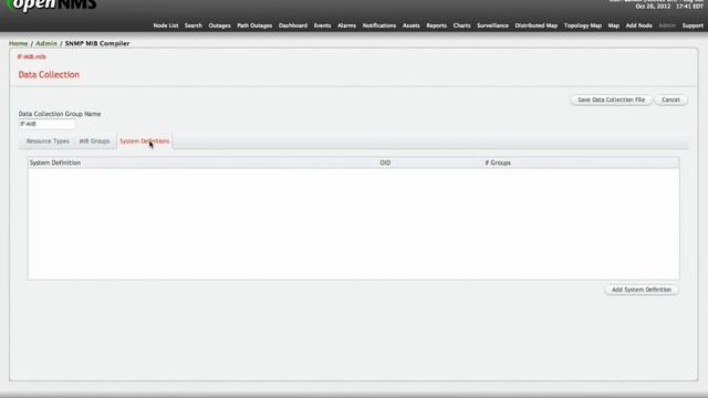 OpenNMS User Interface for Events Configuration and SNMP Performance Metrics смотреть онлайн