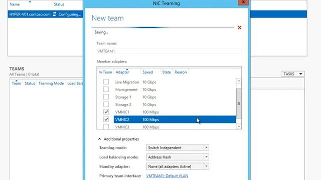 NIC teaming in Server 2012 смотреть онлайн