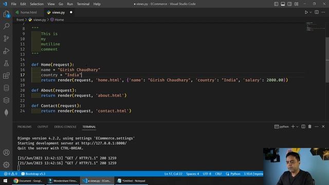 13 - How to Use Variables in Django Web Applications | Django Master Series смотреть онлайн