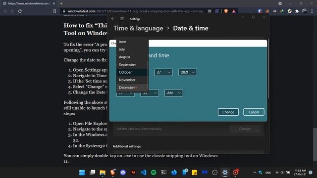 Windows 11 Snipping tool error solved [November] смотреть онлайн