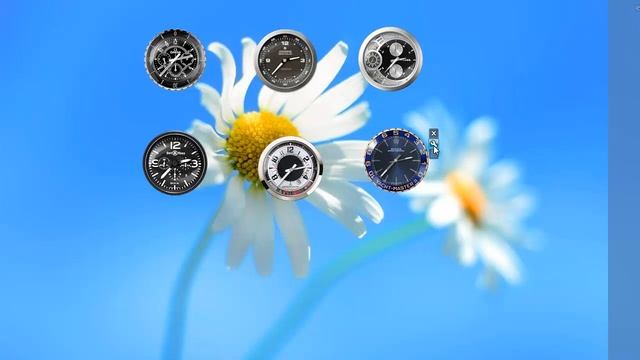 Wonderful Set of Analog Clock Gadgets for Windows 7 Desktop смотреть онлайн
