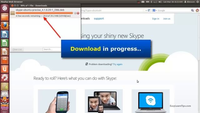 Ubuntu 12.04 - How to Install and Run Skype смотреть онлайн