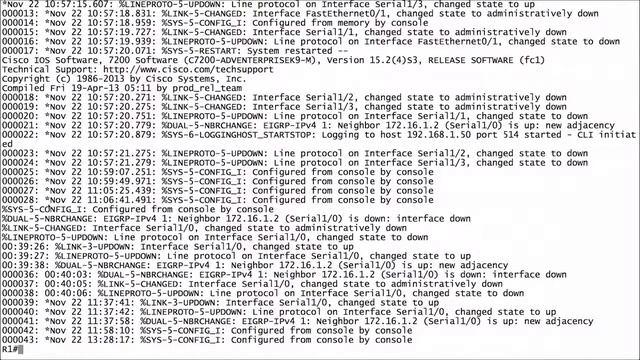 272 Syslog Configuration and Verification смотреть онлайн