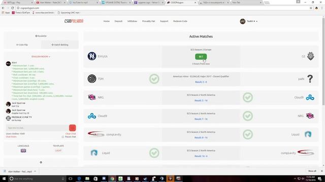HOW TO BET SKINS ON CSGO MATCHES!!! (CSGOLOUNGE ALTERNATIVE) смотреть онлайн