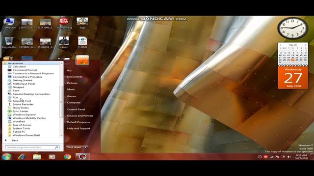 Windows 7 : Gadgets, Calculator, Sound Recorder, Games, Onscreen Keyboard смотреть онлайн