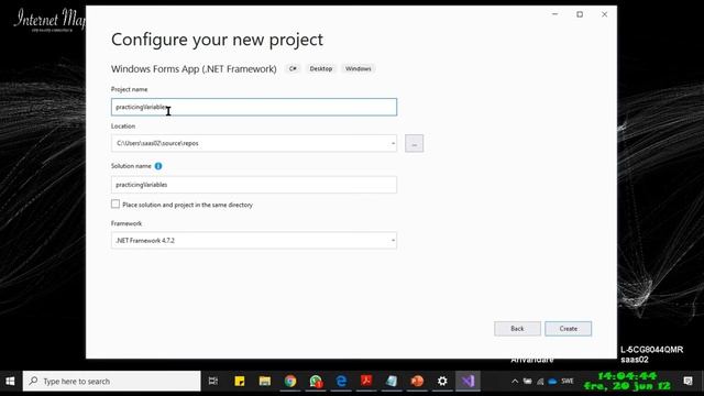 Visual Studio Tour Part 1| How To Create A Windows Forms App Project | C# Tutorial смотреть онлайн
