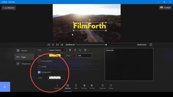 FilmForth MovieMaker the Best Editor for Windows 10