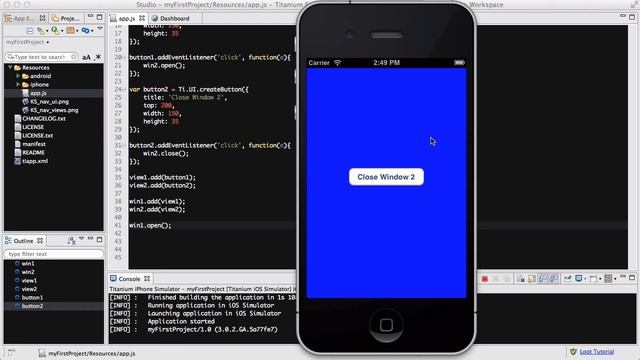 Titanium Mobile - 10. Flip between windows, and fun animation смотреть онлайн