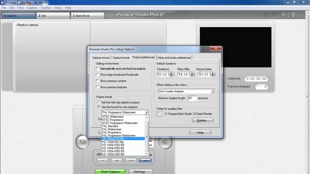 Pinnacle Studio HD Settings Voice Tutorial* смотреть онлайн