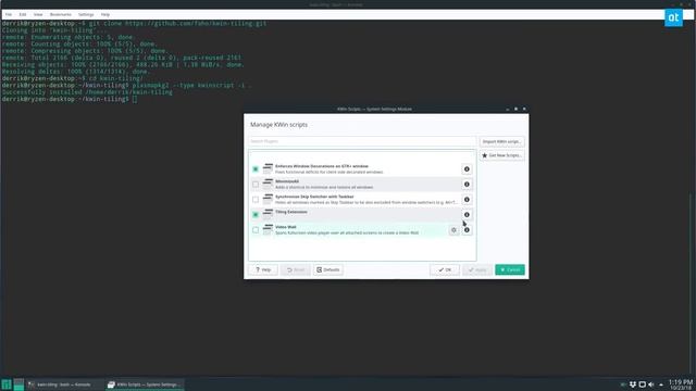 How To Enable Tiling Window Support In KDE Plasma 5 смотреть онлайн