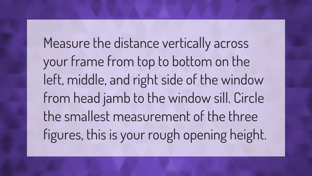 How do you measure a rough opening for a replacement window? смотреть онлайн