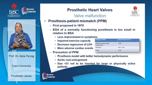 Prosthetic valves - Prof. Dr. Azza Farrag смотреть онлайн