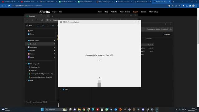 Como fazer o Update de Firmware Controle 8BITDO ULTIMATE BLUETOOTH #tutorial #8bitdo смотреть онлайн