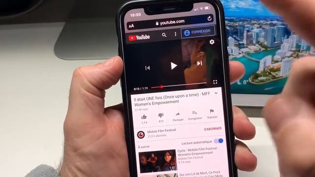 Bonus Astuce iOS 14 2 iPhone PIP Accessible image dans image Sur Youtube sans смотреть онлайн