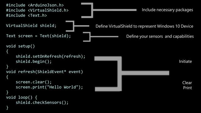 Windows 10 + Windows Virtual Shields for Arduino: Hello World Tutorial смотреть онлайн
