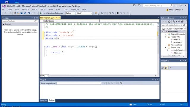 The parts of a C++ program смотреть онлайн