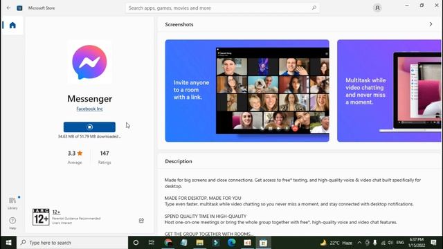 How to install messenger in laptop and pc 2024 || Download messenger in PC Windows 10,8,7. смотреть онлайн