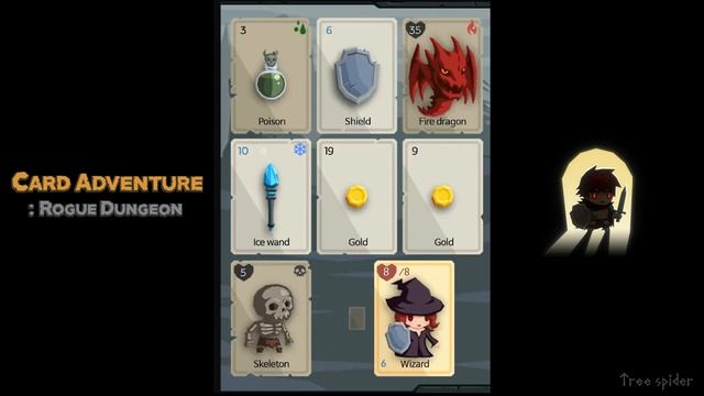 Card adventure : Rogue dungeon (Android) смотреть онлайн