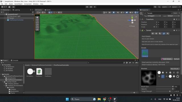 Красивый открытий 3D мир за 7 минут на Unity смотреть онлайн