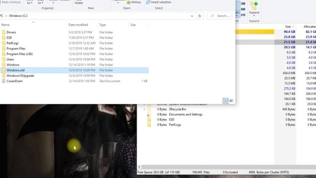 Delete Windows.old folder from Windows 10 смотреть онлайн