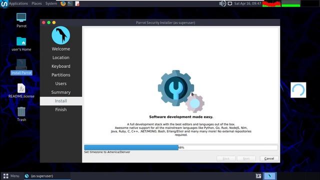 How to Install Parrot OS Home Edition - Use Entire Disk Linux Distribution смотреть онлайн