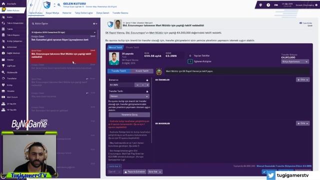 Erzurumspor Kariyeri / Football Manager 2019 / Takım Son Dokunuşlar / #9 смотреть онлайн
