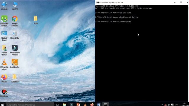 How to create files & Folders Using the Command | cmd se desktop par folder kaise banaye in-hindi смотреть онлайн