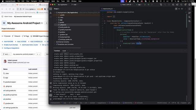 Connecting Android Studio and Gitlab смотреть онлайн
