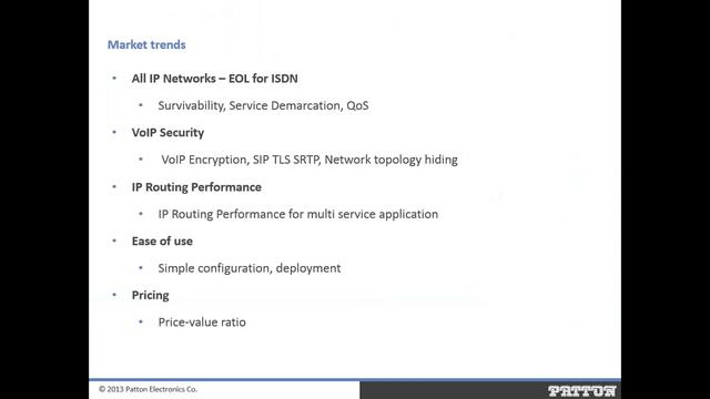 Webinar Patton: LAN extenders y Gateways de nueva generación смотреть онлайн