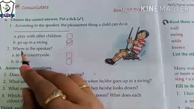 BRGS/Class-3/English (Course book)/Chapter-1/The Swing смотреть онлайн