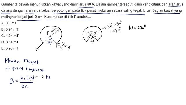 Contoh Soal Medan Magnet pada Titik di Tengah Kumparan смотреть онлайн