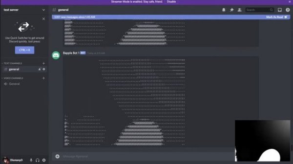 Bad Apple but played by Discord bots
