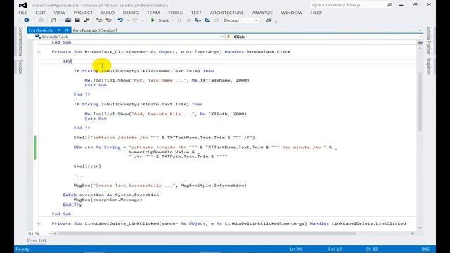 How to Use Task Scheduler USING VB.NET смотреть онлайн