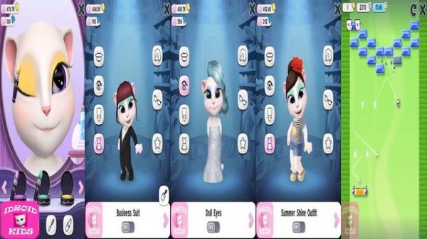 My Talking Angela Gameplay Level 456 VS Level 466 VS Level 471 VS Level 476 VS Level 486