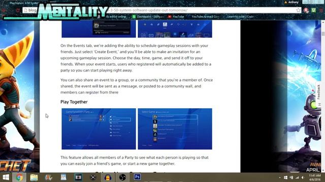 NEW PS4 UPDATE! - 3.5 Software Update (NEW FEATURES LIKE XBOX) 2016 смотреть онлайн