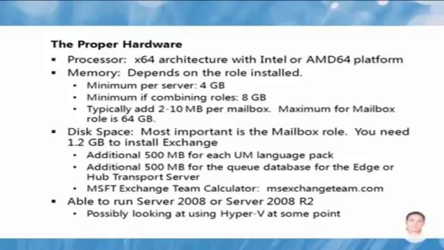 Microsoft Exchange Server 2010 System Requirements and Prerequisites 2 смотреть онлайн