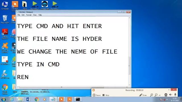 HOW TO RENAME AND DELETE ANY FILE BY CMD смотреть онлайн